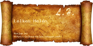 Lelkes Helén névjegykártya